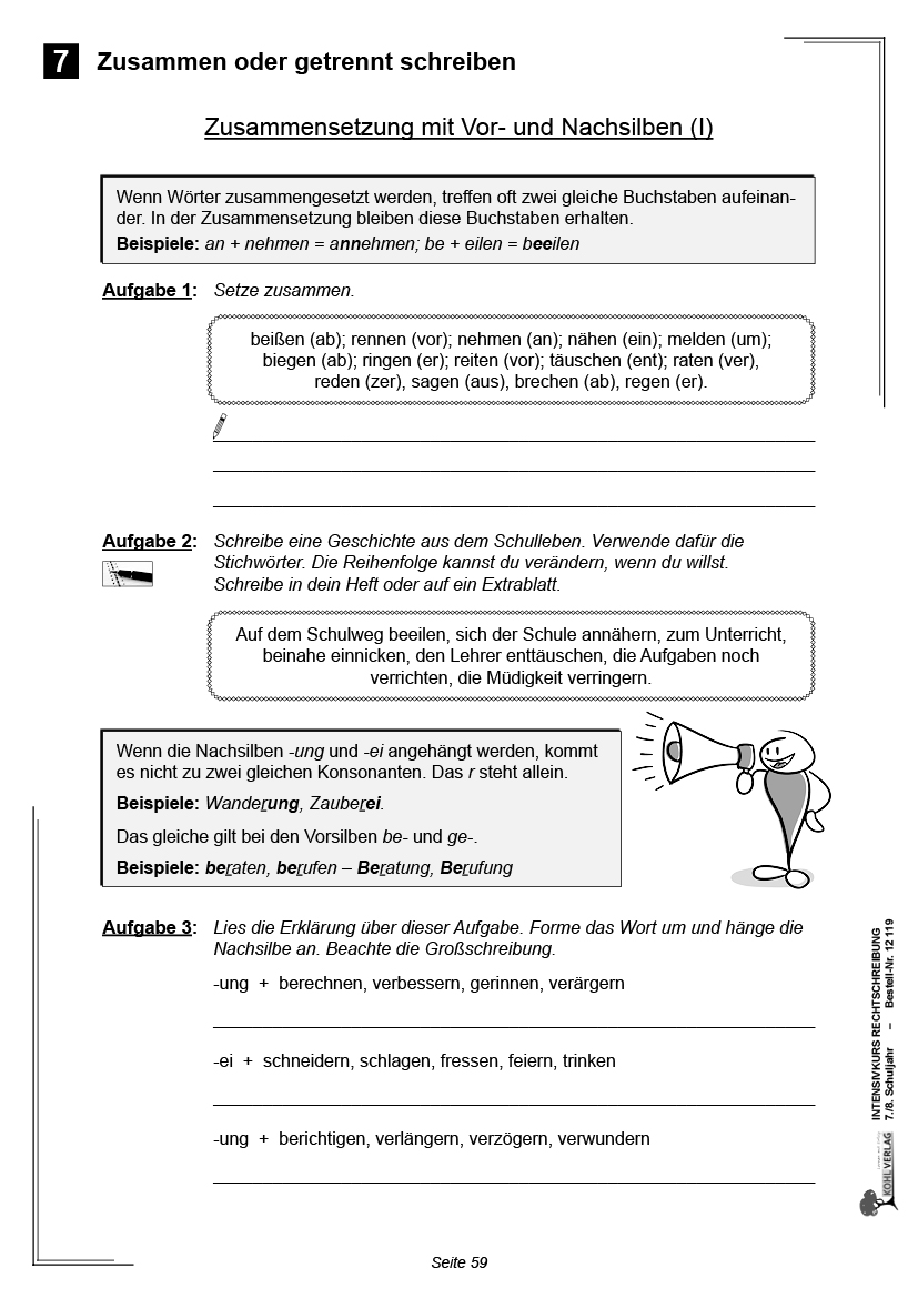 Intensivkurs Rechtschreibung / 7.-8. Schuljahr