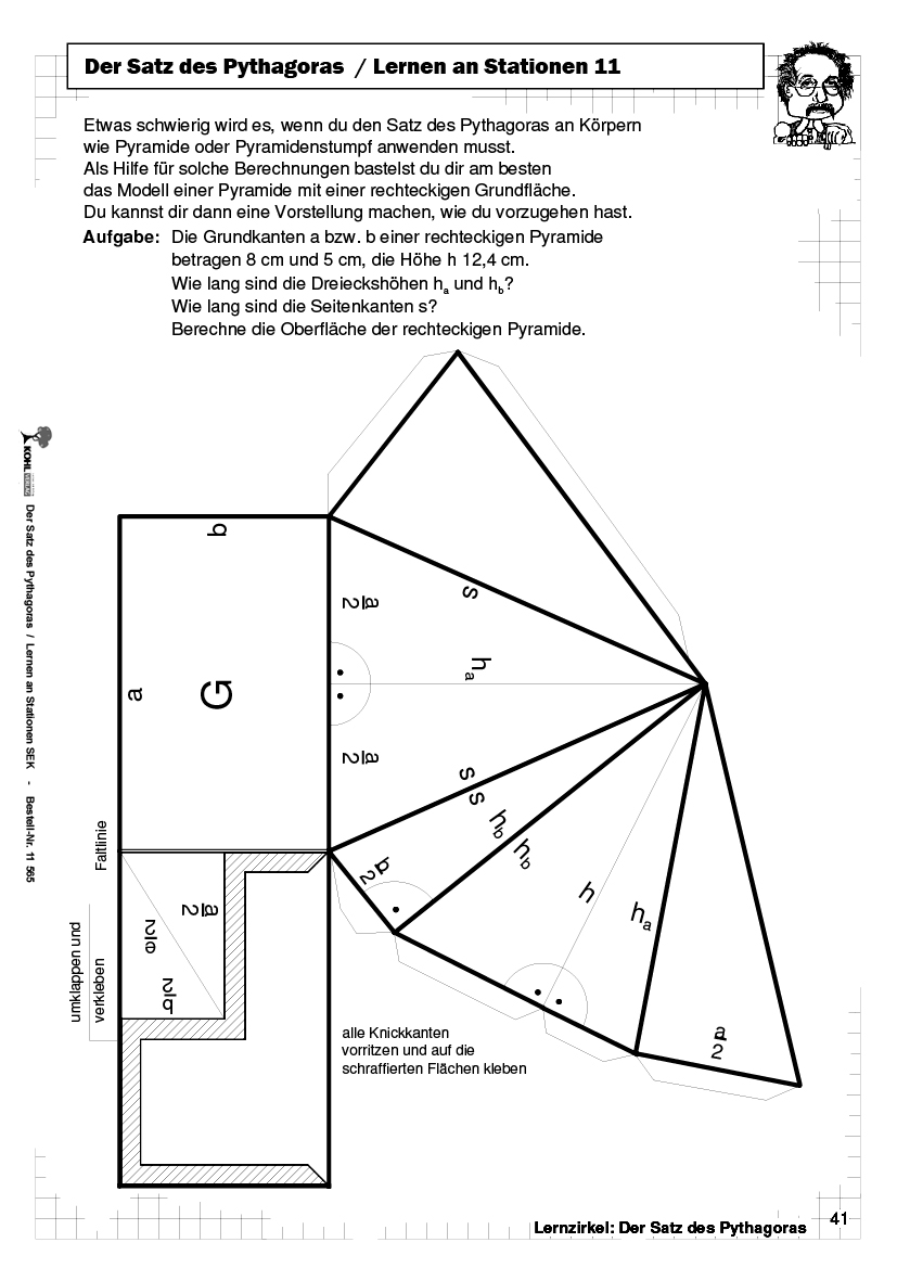 Der Satz des Pythagoras - Lernen an Stationen