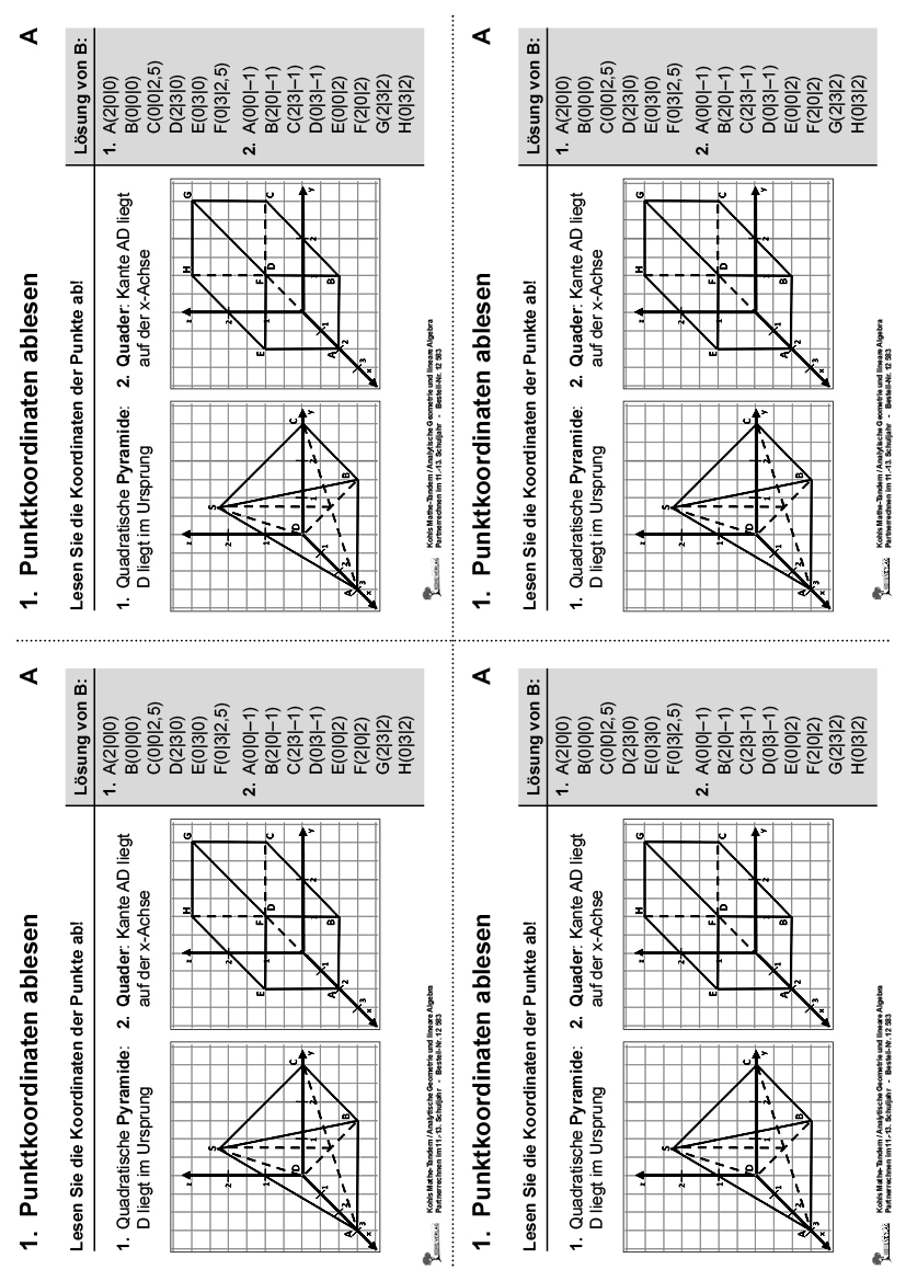 Kohls Mathe-Tandem / Analytische Geometrie