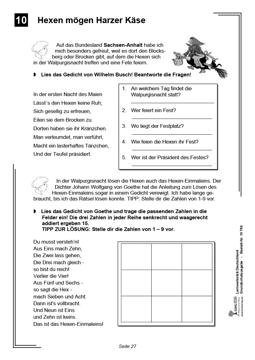 Lernwerkstatt Deutschland / Grundschule