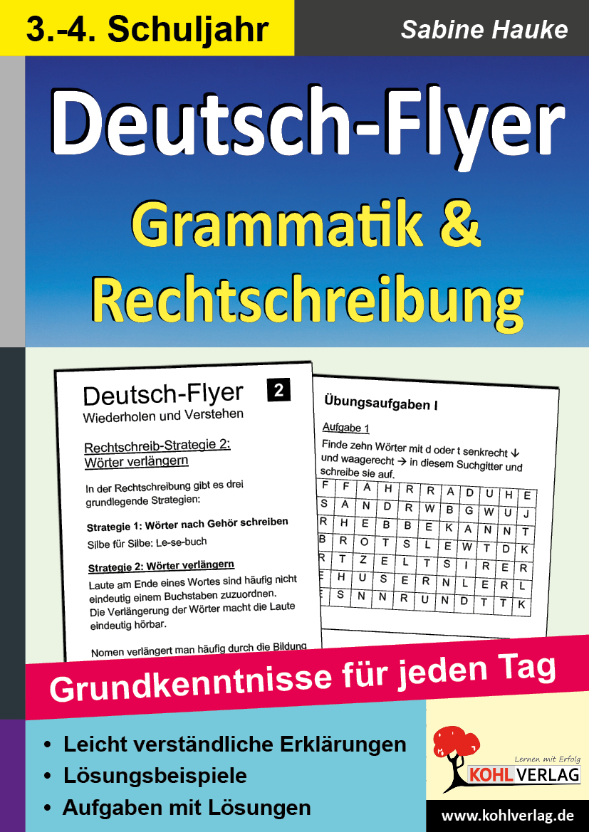 Deutsch-Flyer Rechtschreibung & Grammatik - Grundkenntnisse für jeden Tag