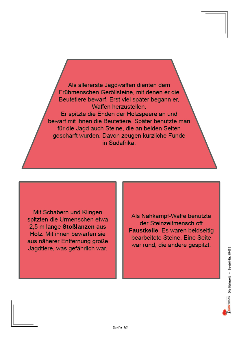 Die Steinzeit Die Steinzeit