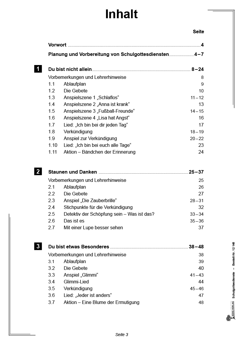 Schulgottesdienste