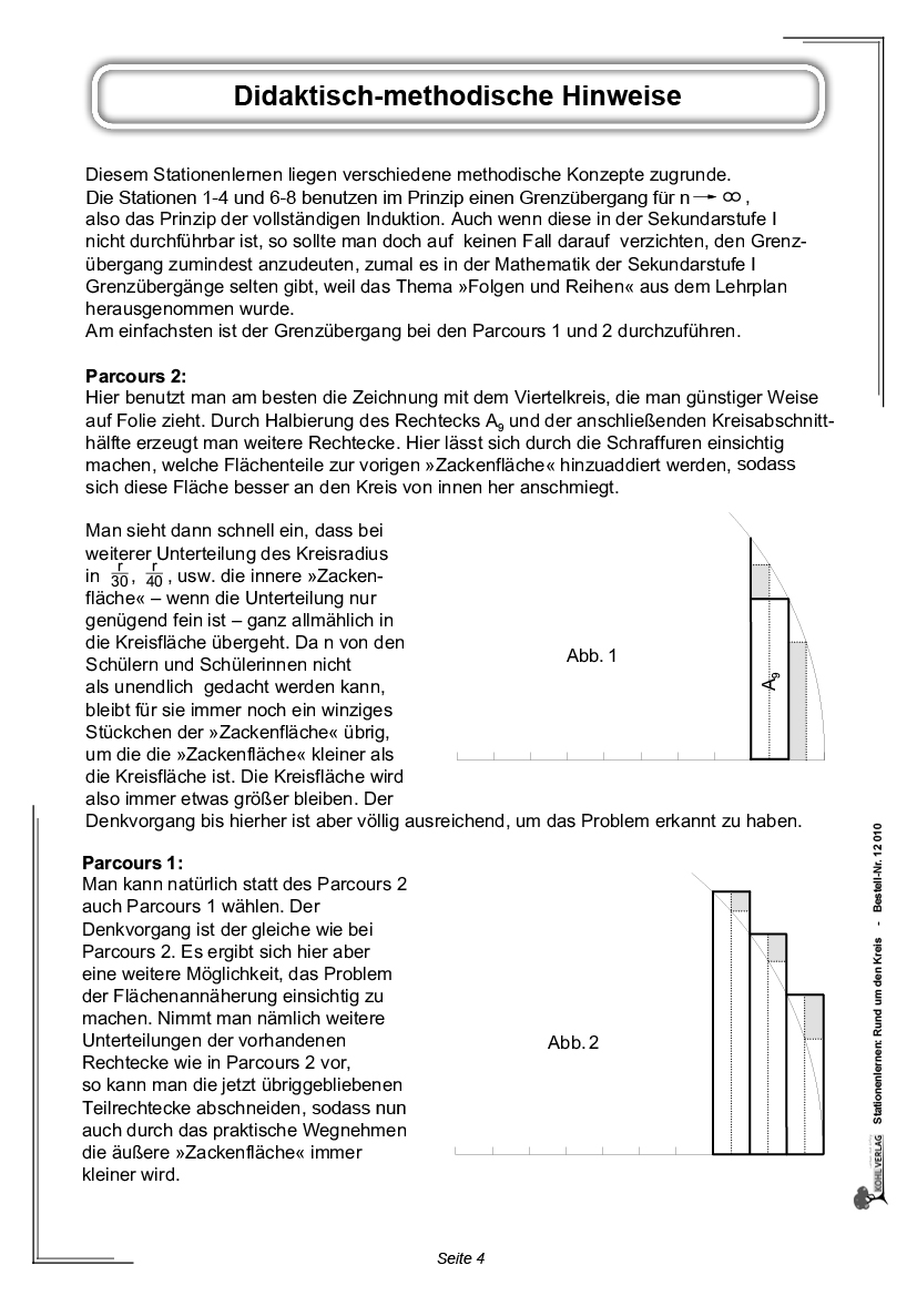 Stationenlernen Rund um den Kreis