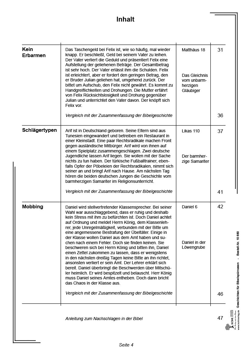 Geschichten für Bibelspürnasen