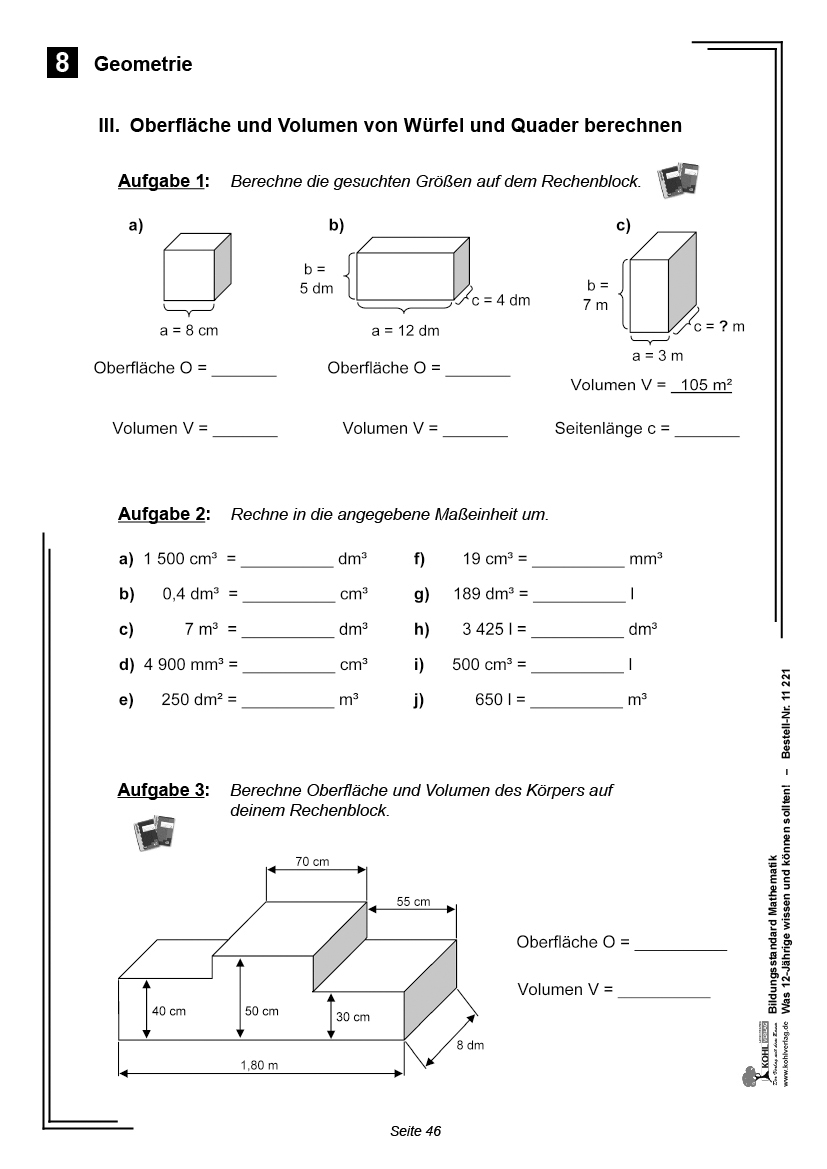 Bildungsstandard Mathematik / Klasse 6