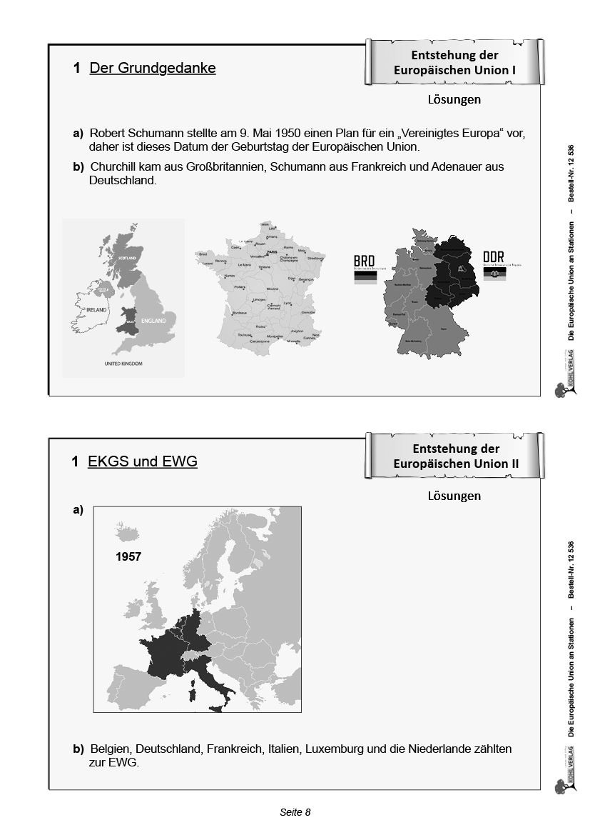 Die Europäische Union an Stationen