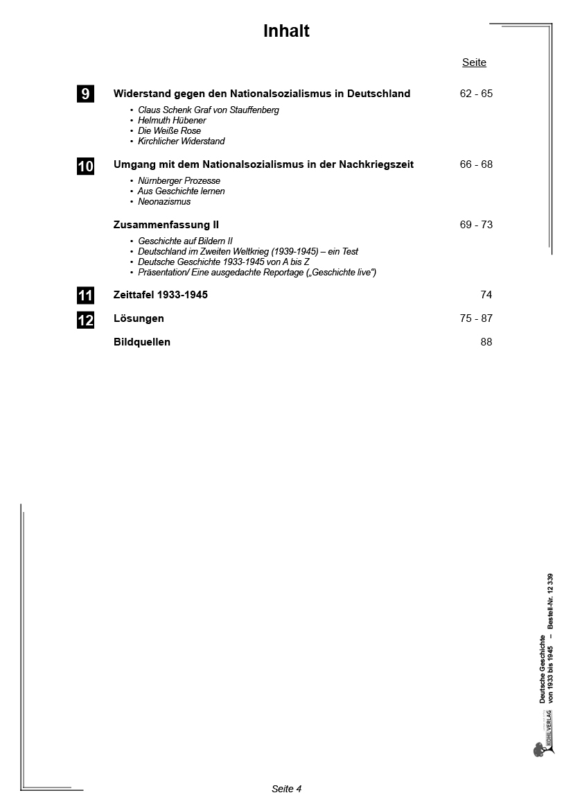 Deutsche Geschichte von 1933 bis 1945