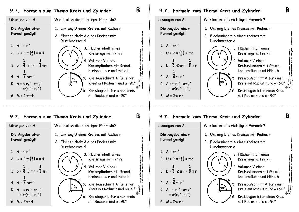 Kohls Mathe-Tandem Geometrie / Klasse 9-10