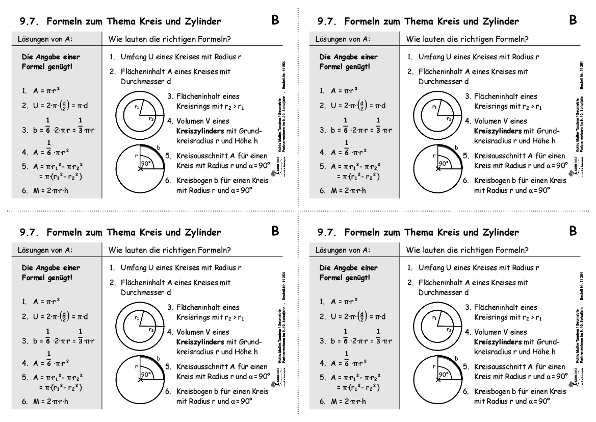 Kohls Mathe-Tandem Geometrie / Klasse 9-10