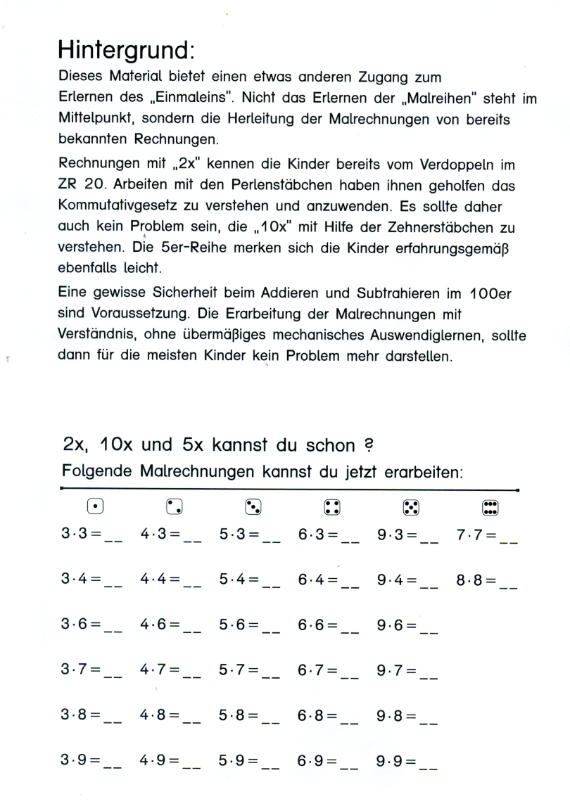 1x1 in Kürze