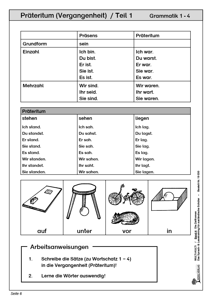 Multi-Kulti - Deutsch als Zweitsprache - Band 4: Die Zeitformen