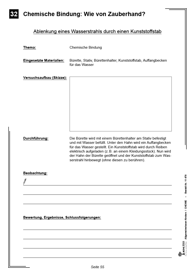 Allgemeinwissen fördern CHEMIE