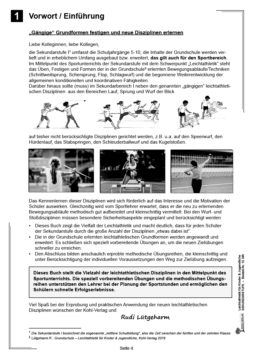 Leichtathletik für Kinder & Jugendliche / Sekundarstufe