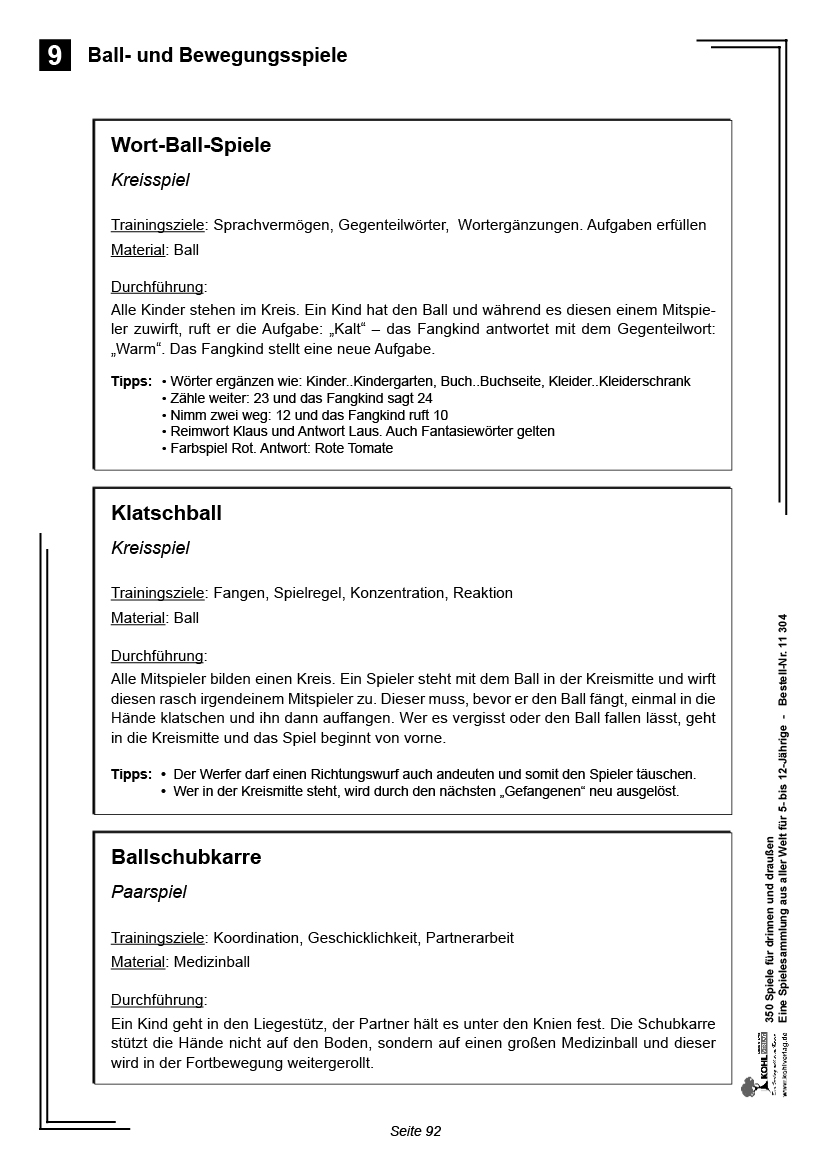 350 Spiele für drinnen und draußen