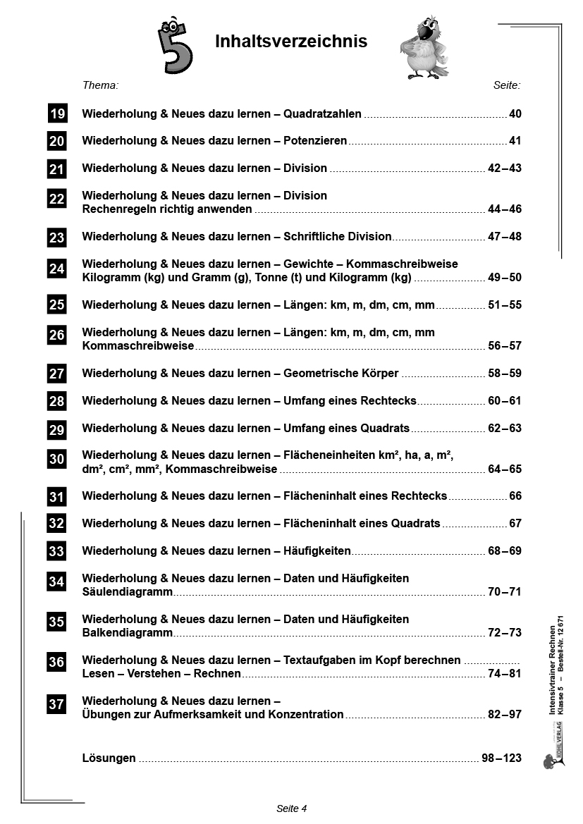 Intensivtrainer Rechnen / Klasse 5