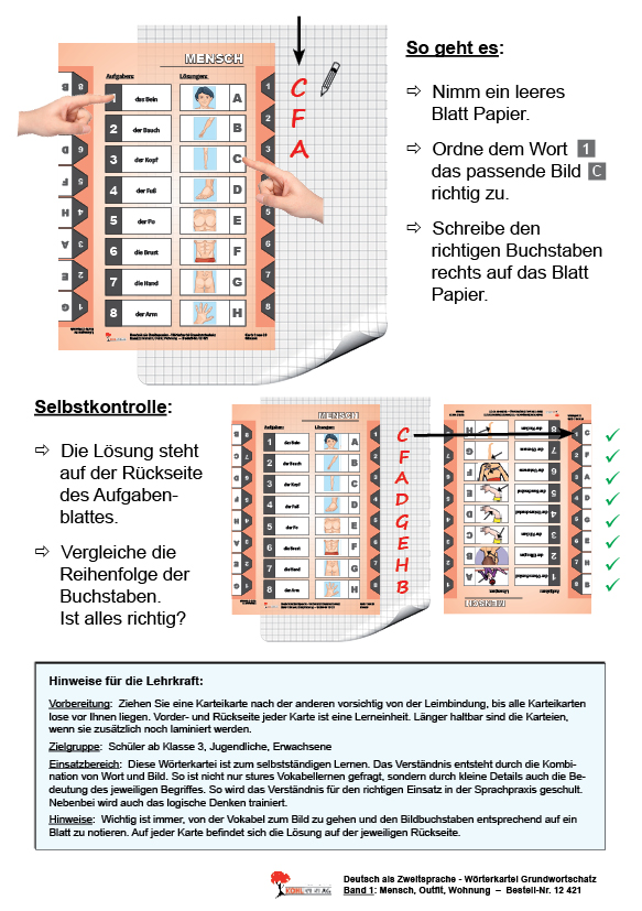 Deutsch als Zweitsprache - Grundwortschatz / Band 1