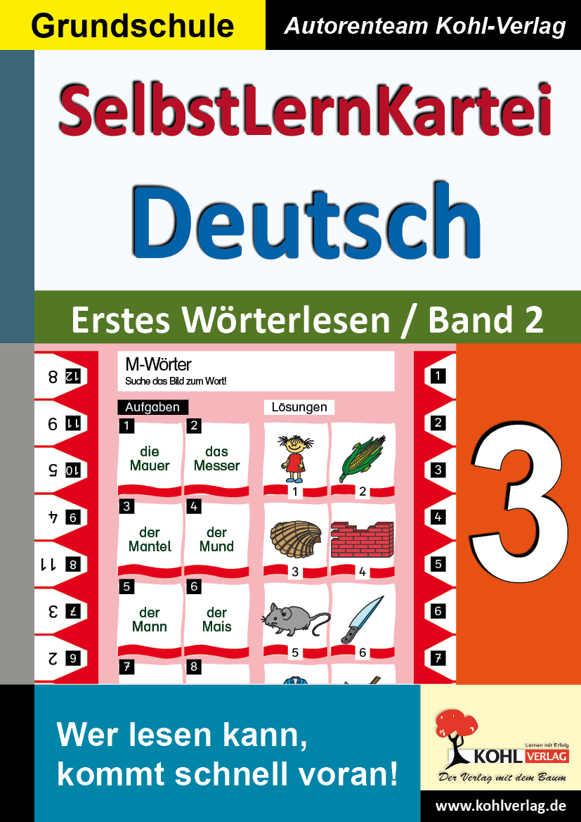 SelbstLernKartei Deutsch 3 - Band 3: Erstes Wörterlesen 2