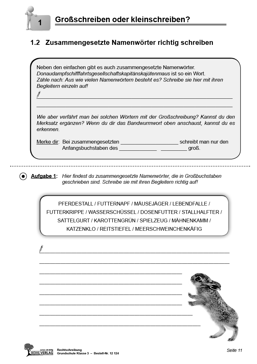 Rechtschreibung für die Grundschule / Klasse 3