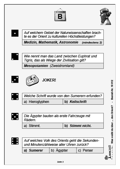 Was weißt du über ... den Orient?