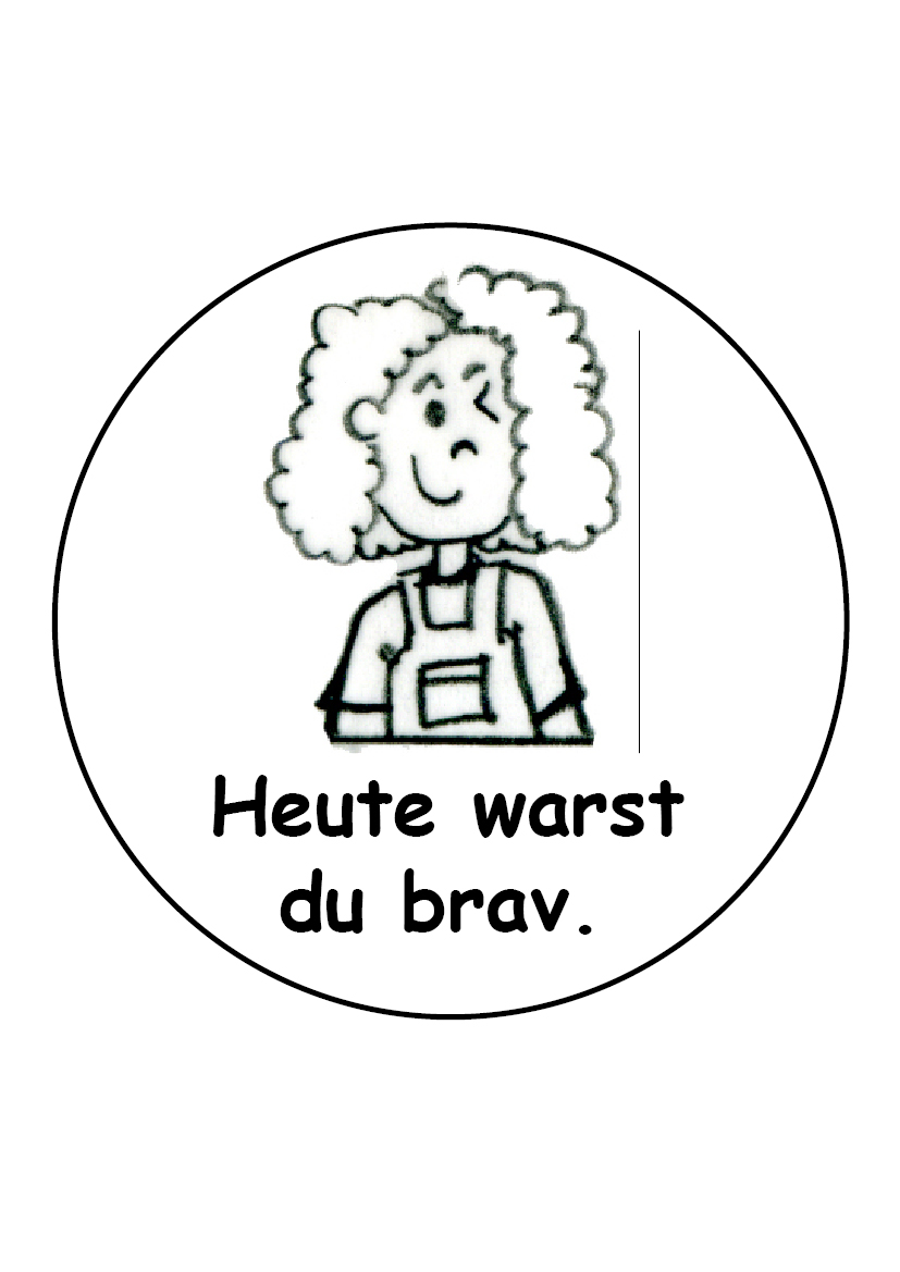 Stempel "Heute warst du brav"