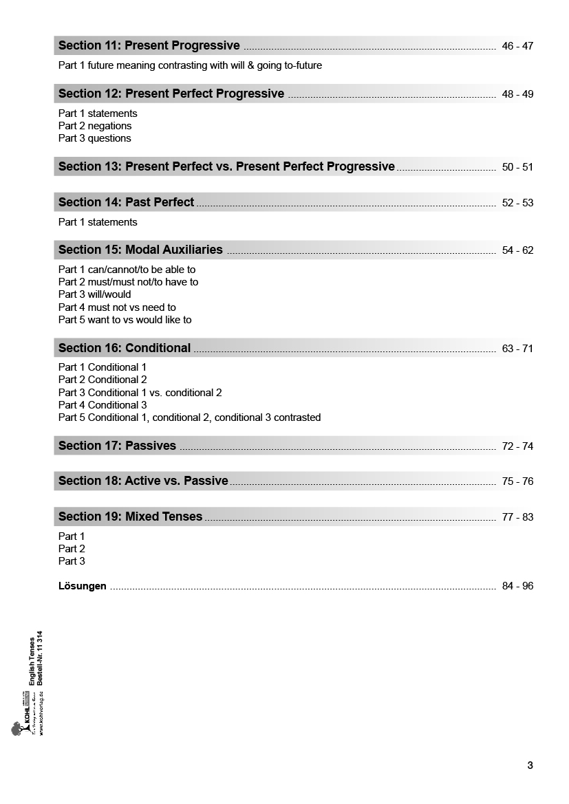 The English Tenses