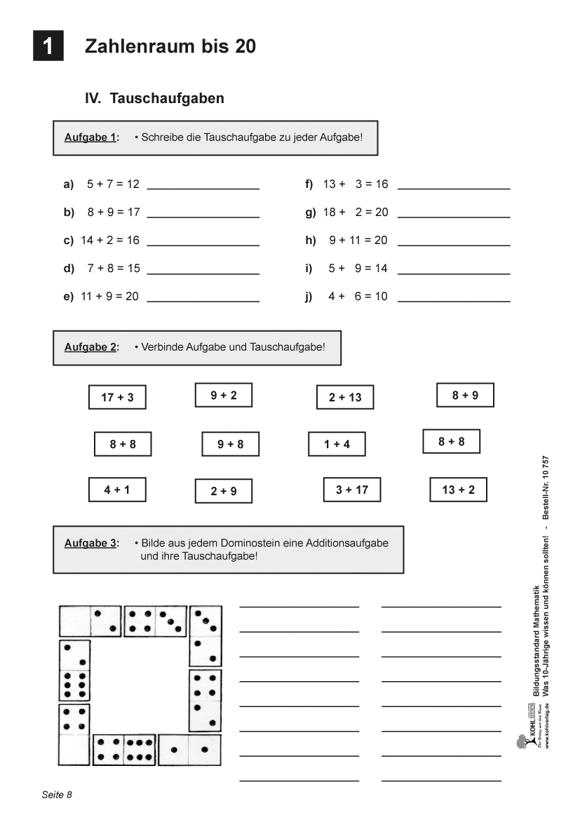 Bildungsstandard Mathematik - Was 10-Jährige wissen und können sollten!