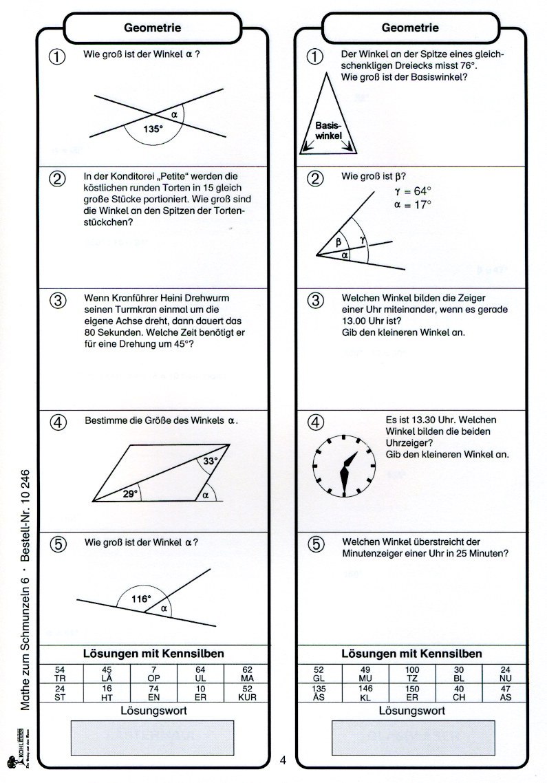 Mathe zum Schmunzeln - Mit Sachaufgaben rechnen / Klasse 6