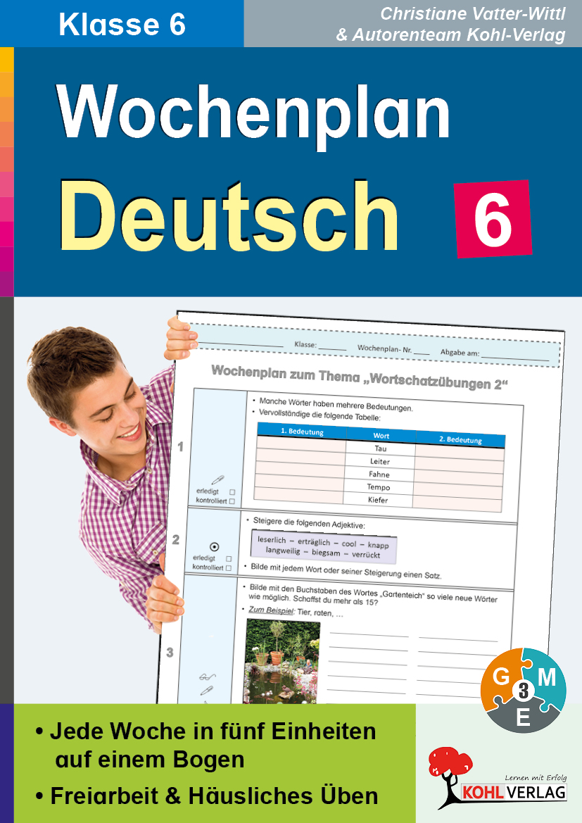 Wochenplan Deutsch / Klasse 6