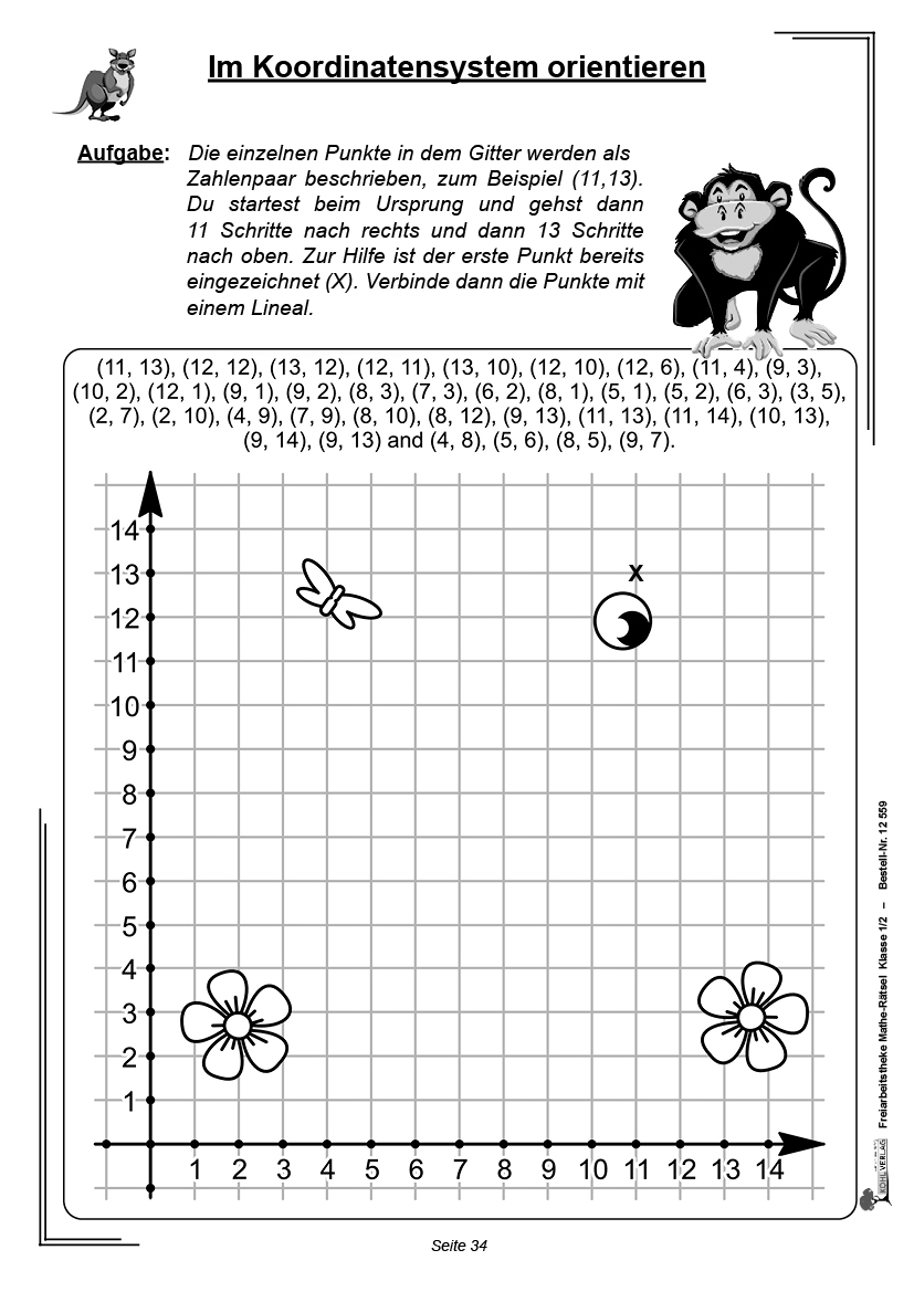 Freiarbeitstheke Mathe-Rätsel / Klasse 1-2