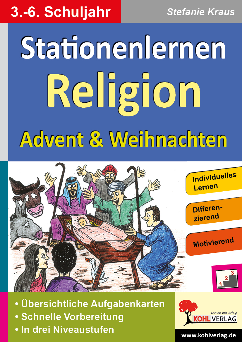 Stationenlernen Religion - Advent & Weihnachten