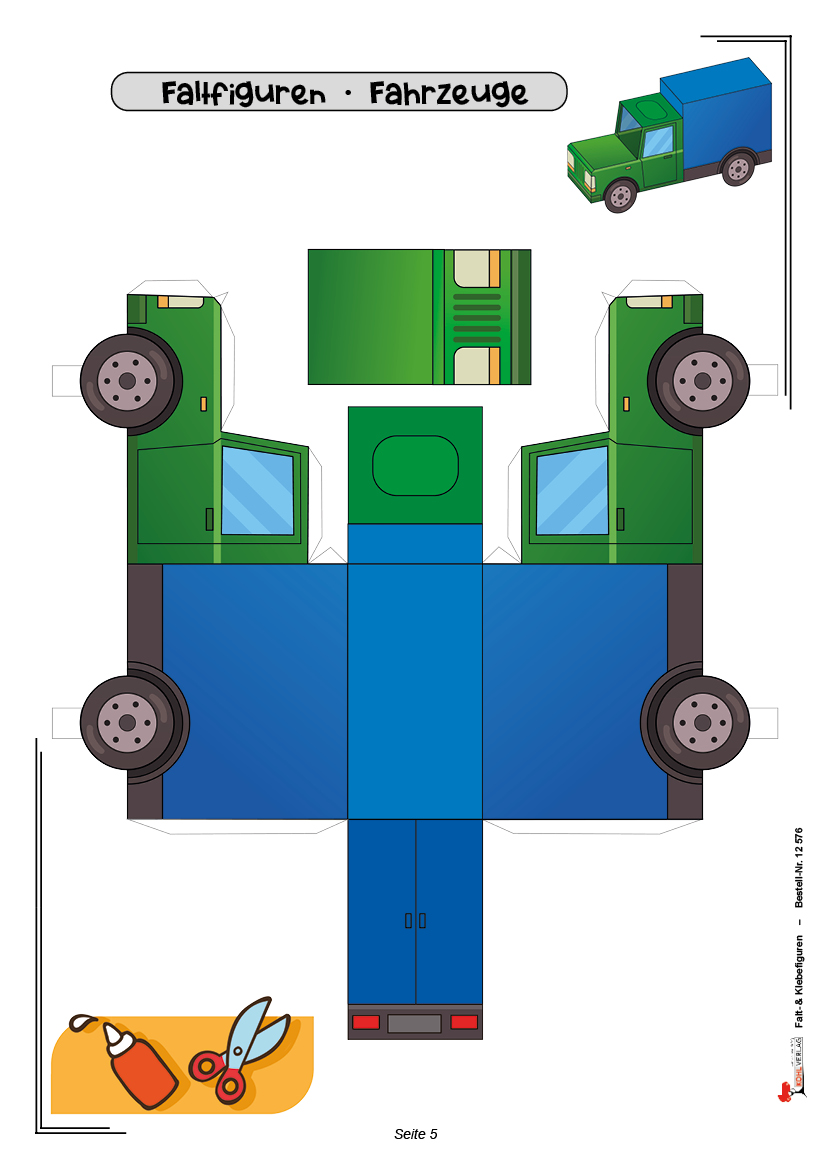 Falt- & Klebefiguren  ... schneiden, falten & kleben
