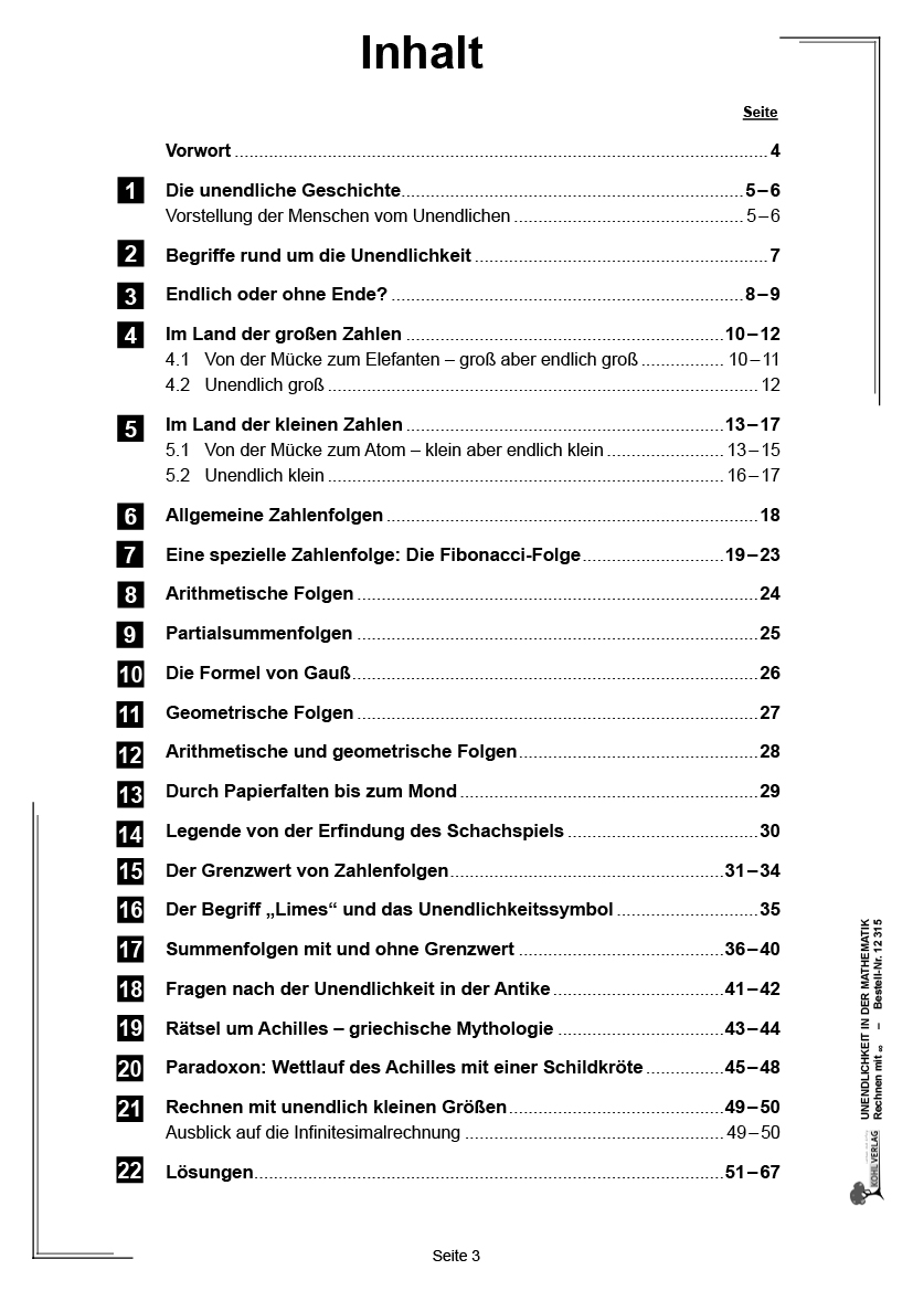 Unendlichkeit in der Mathematik