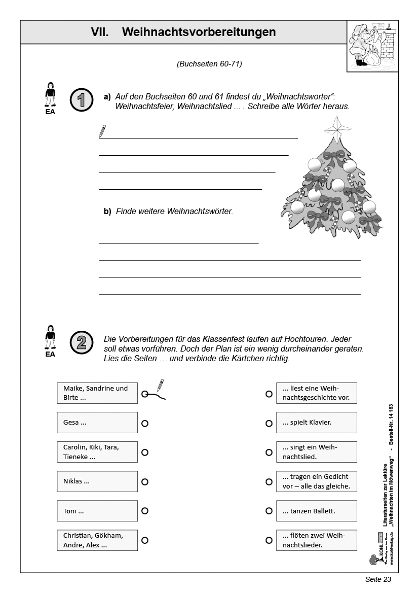 Weihnachten im Möwenweg Literaturseiten