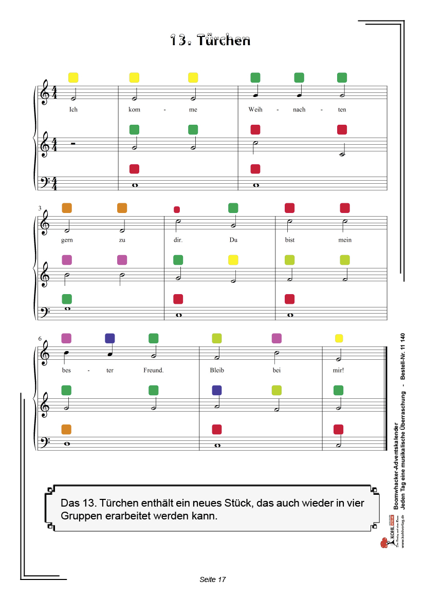 Boomwhackers-Adventskalender