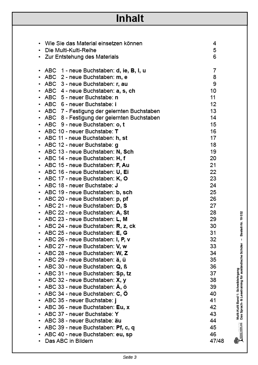 Multi-Kulti - Deutsch als Zweitsprache - Band 1: Schreiblehrgang