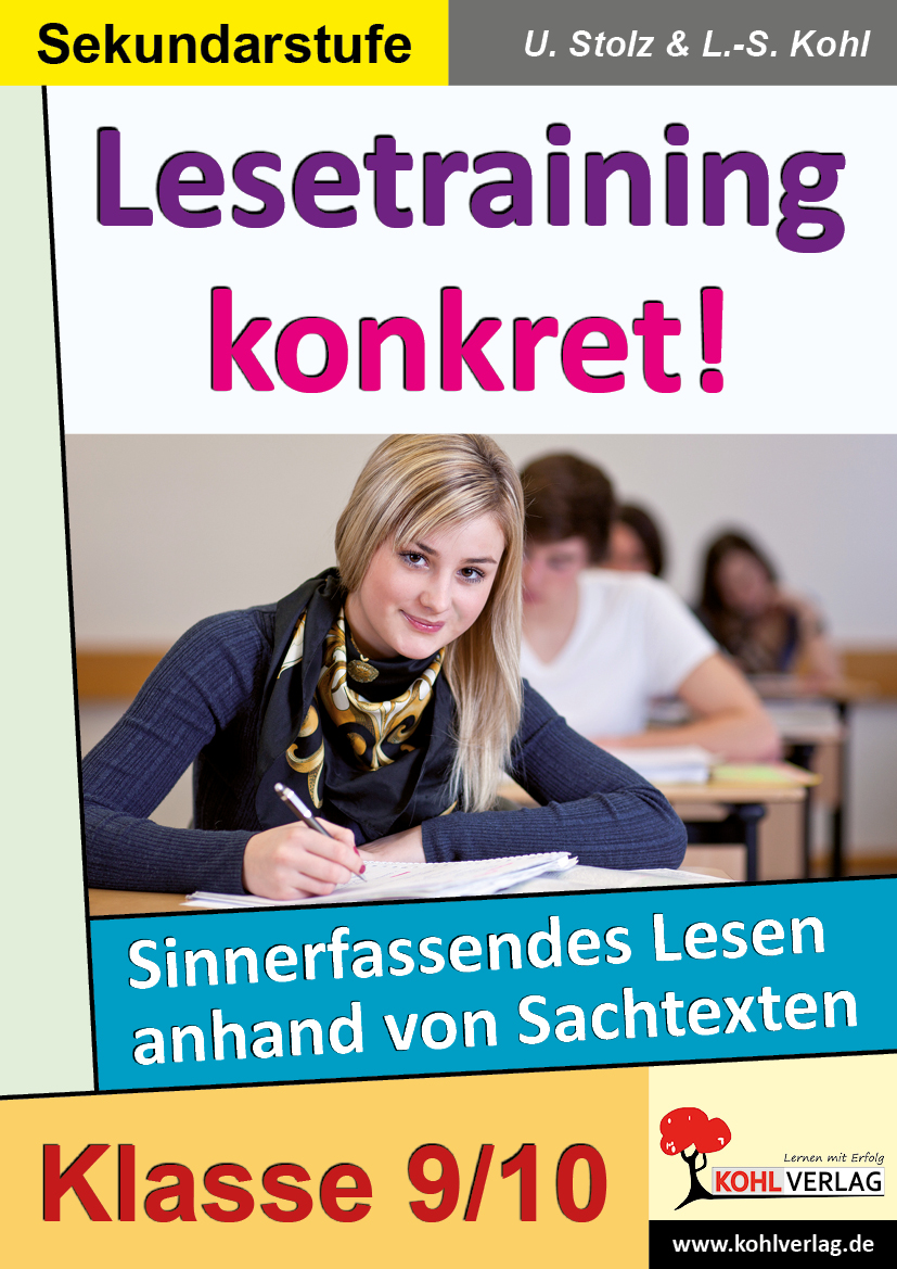 Lesetraining konkret! / Klasse 9-10 Lesetraining konkret! / Klasse 9-10