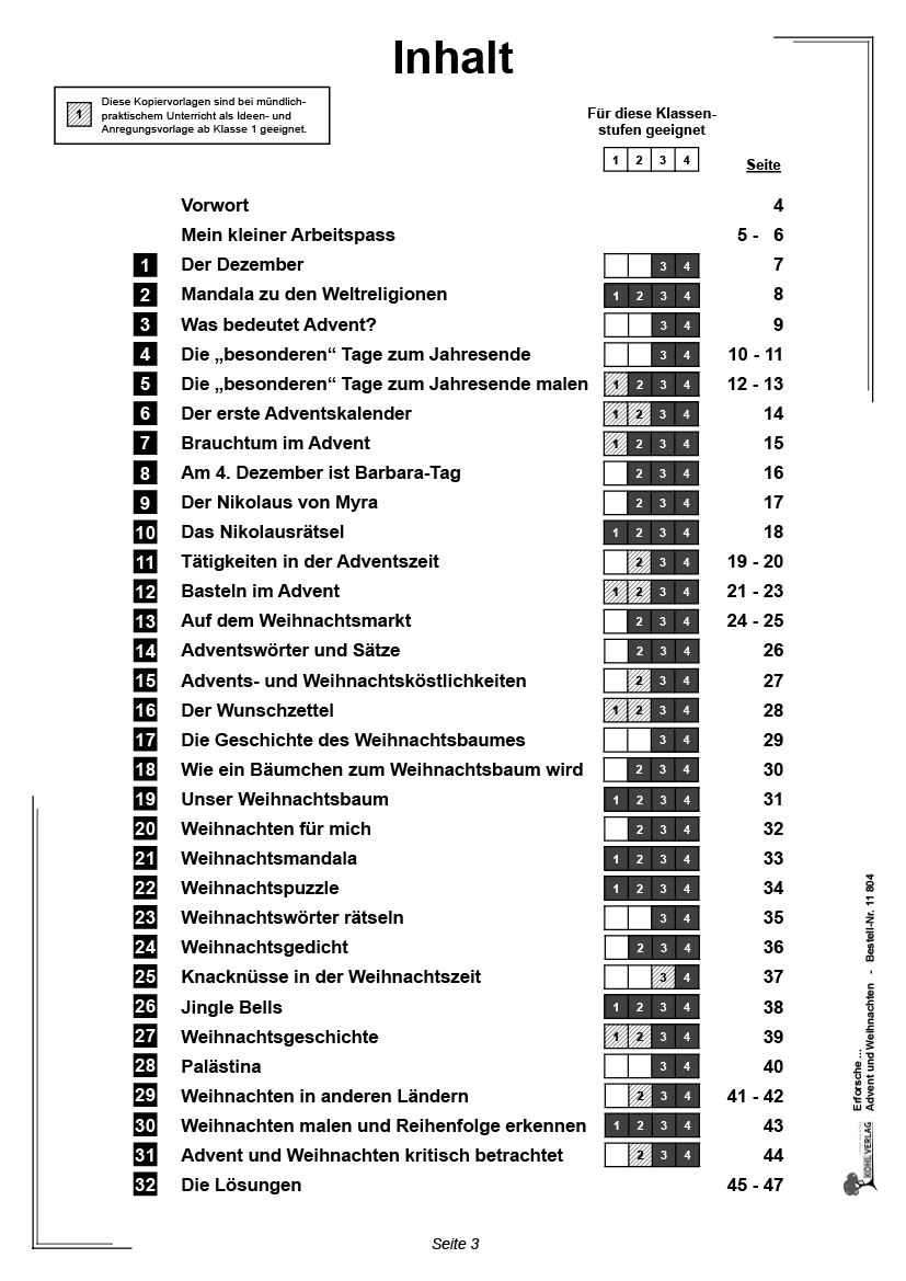 Erforsche ... Advent & Weihnachten