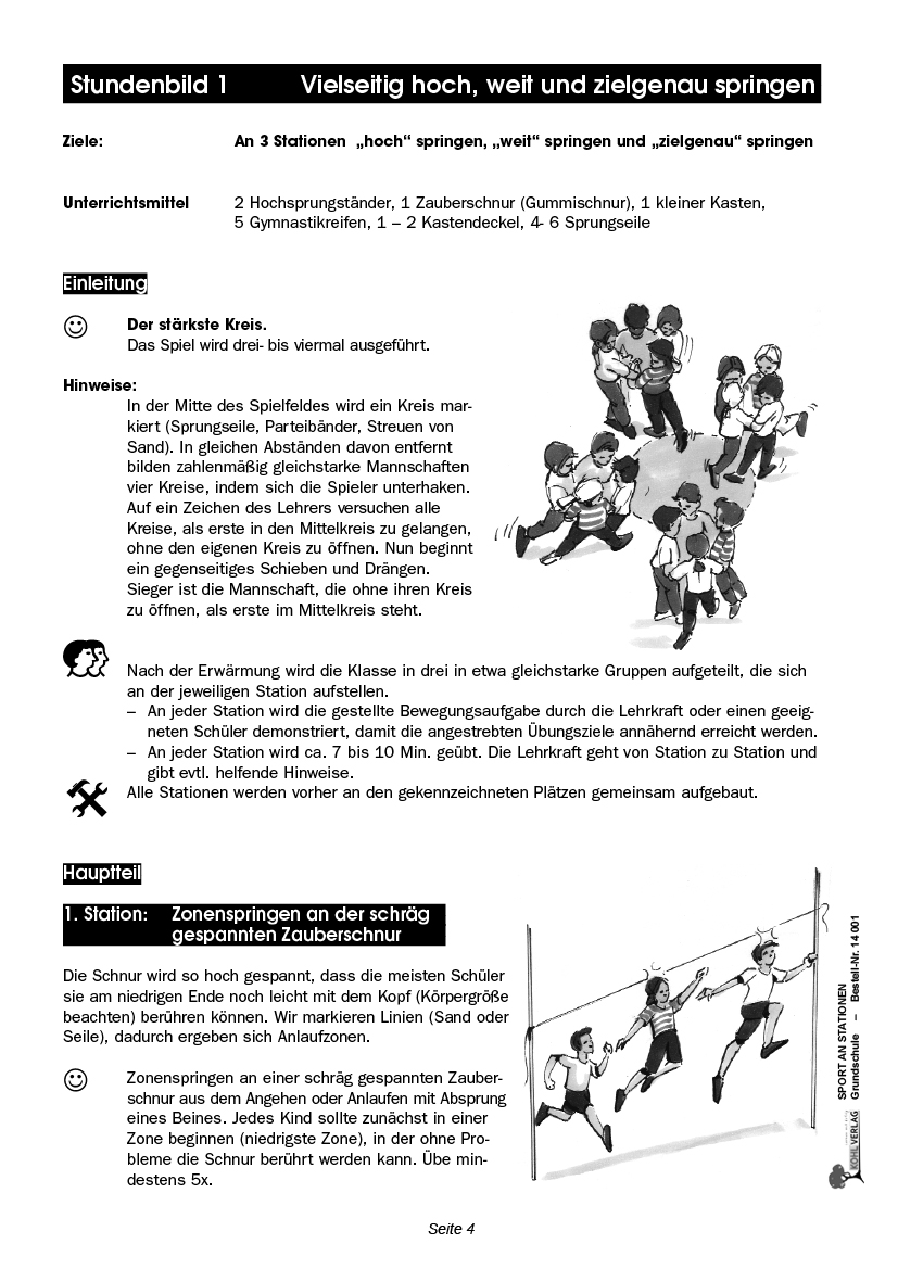 Sport an Stationen / Grundschule