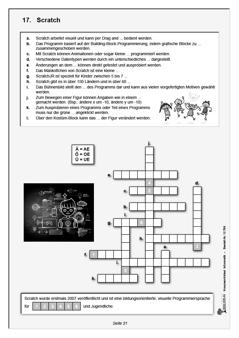 Kreuzworträtsel Informatik