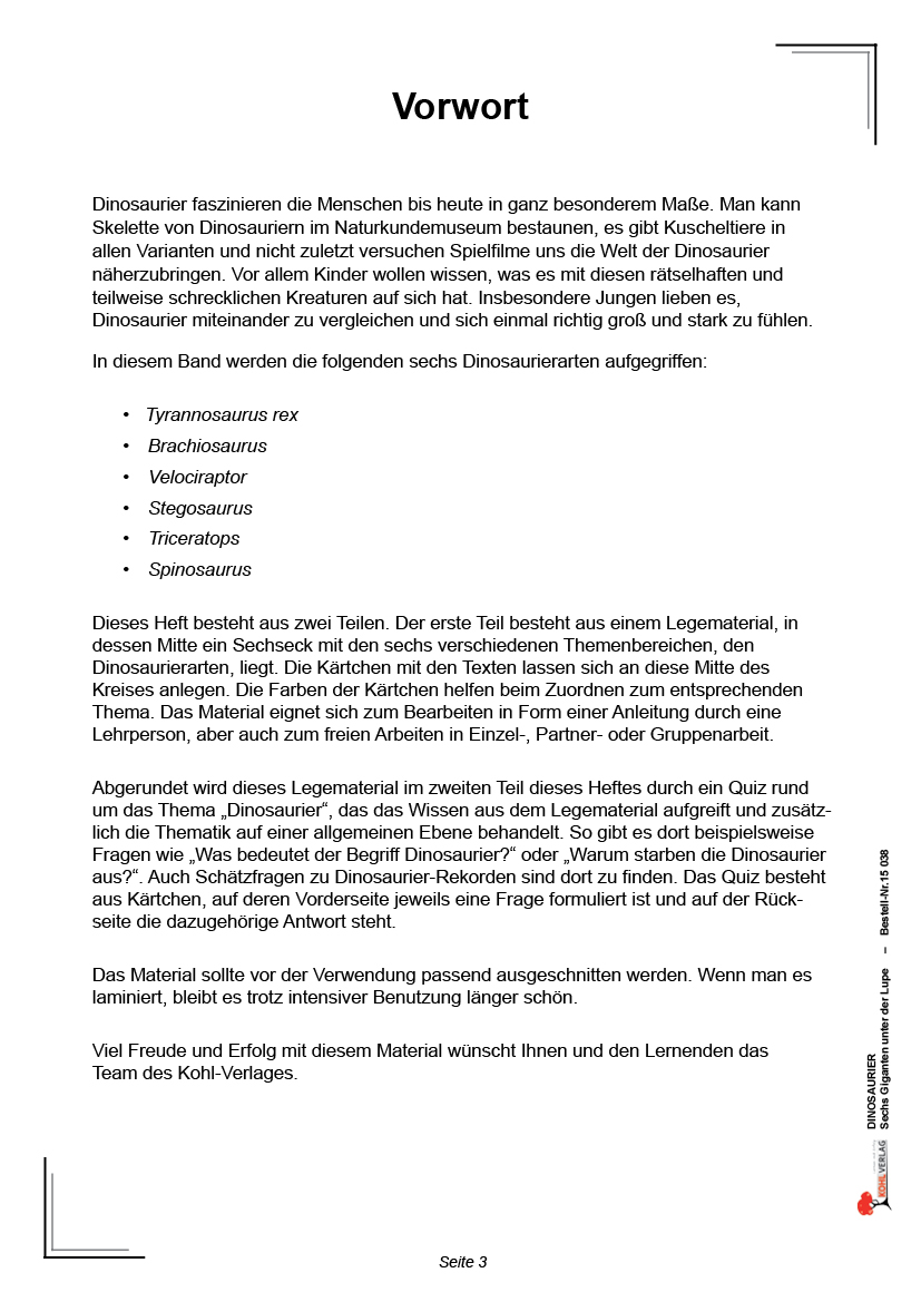 Dinosaurier - Sechs Giganten unter der Lupe Dinosaurier - Sechs Giganten unter der Lupe