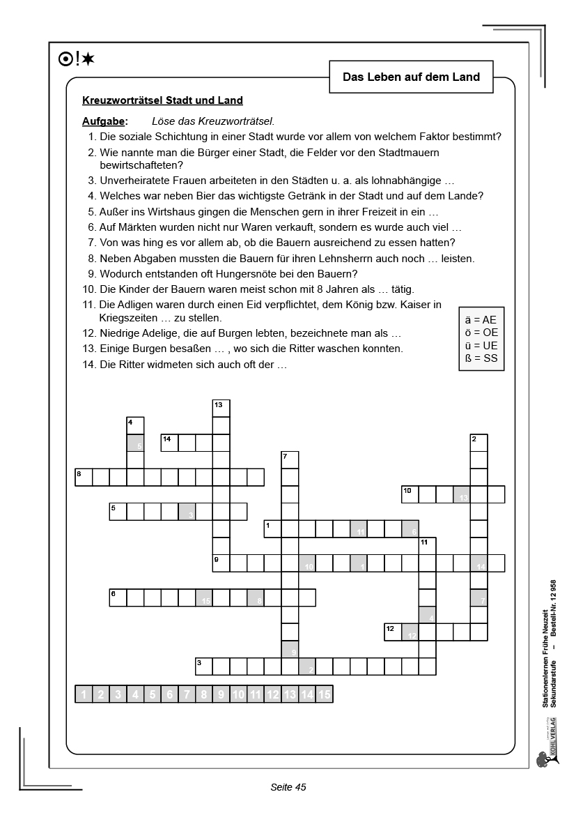 Stationenlernen Frühe Neuzeit