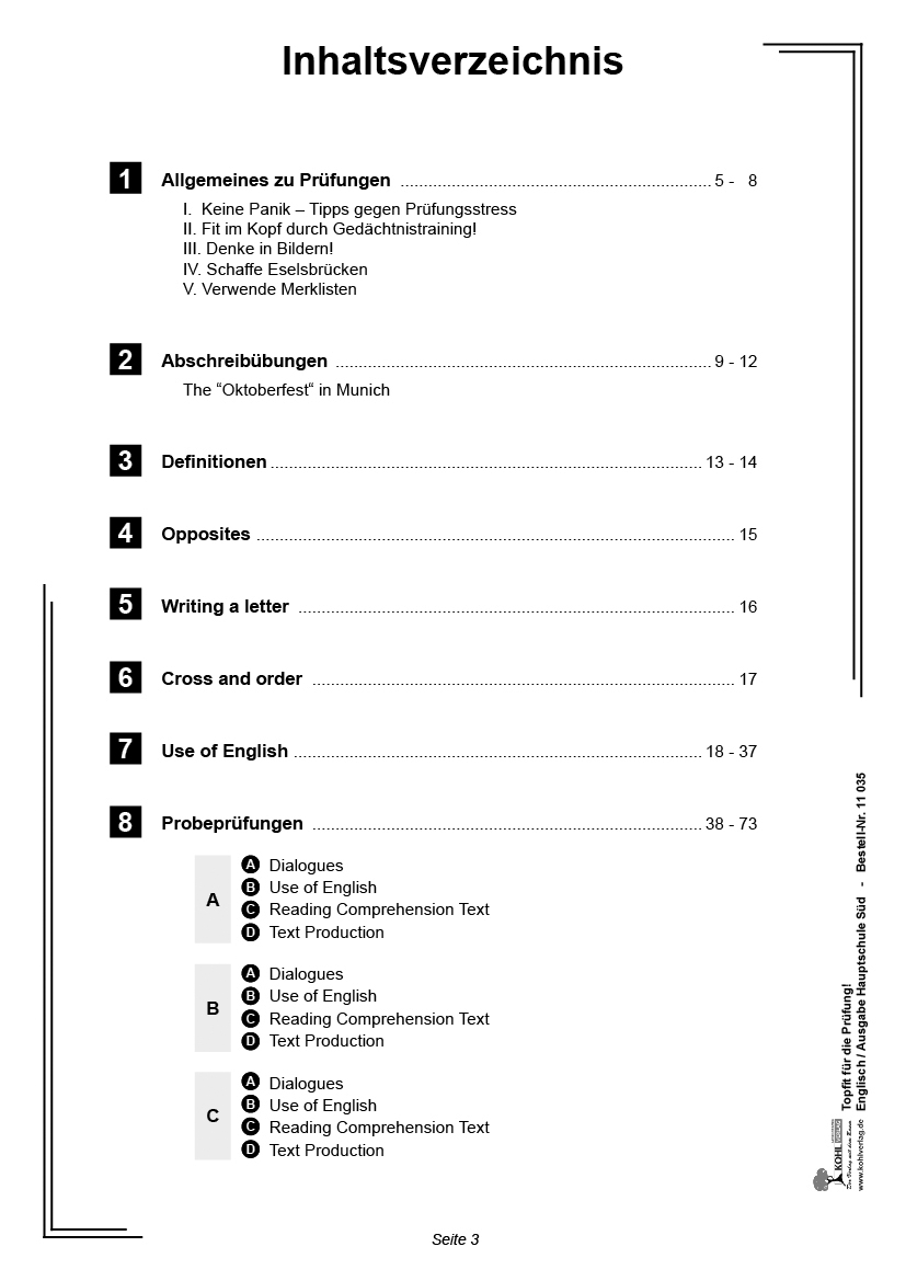 Topfit für die Prüfung - Englisch - Abschluss 9. Klasse (Ausgabe Hauptschule Süd)