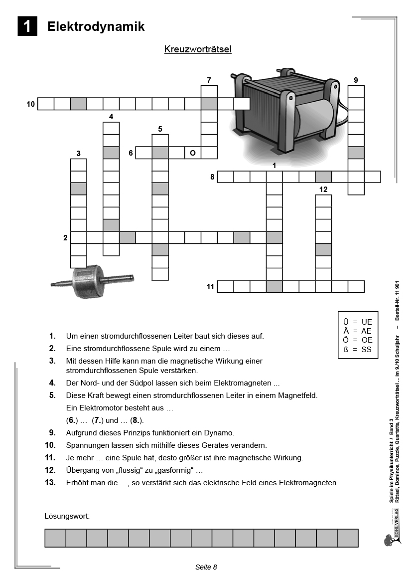 Spiele im Physikunterricht / Klasse 9-10