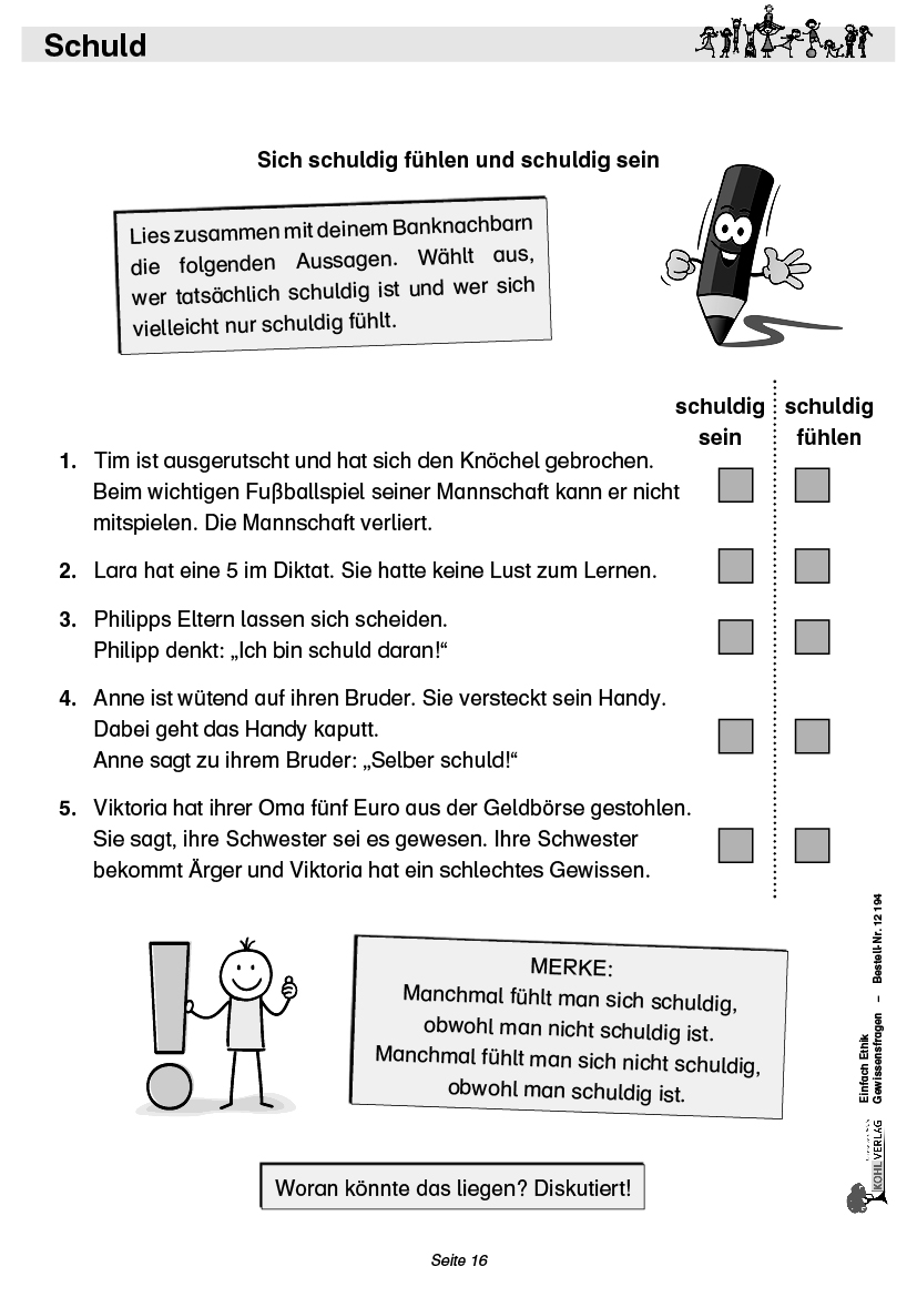 Einfach Ethik - Gewissensfragen