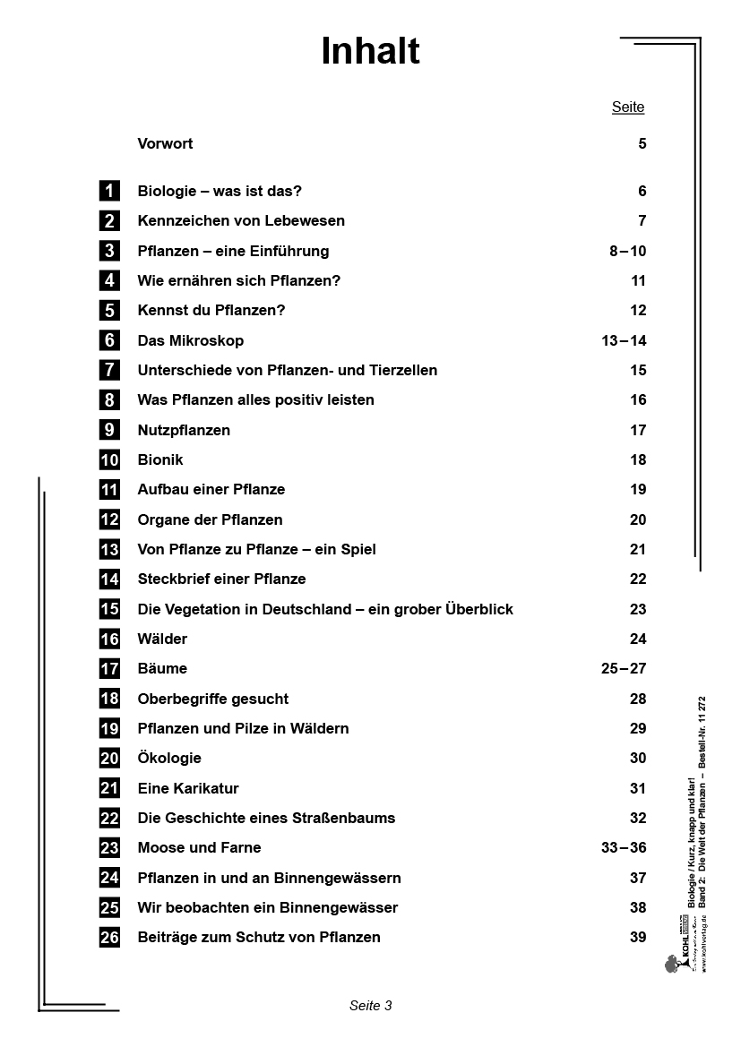 Biologie - Grundwissen kurz, knapp und klar II