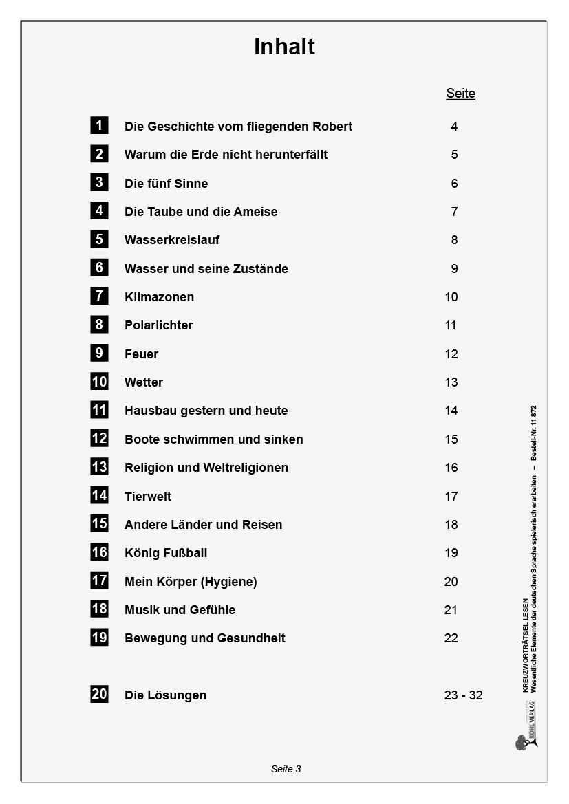 Kreuzworträtsel Lesen