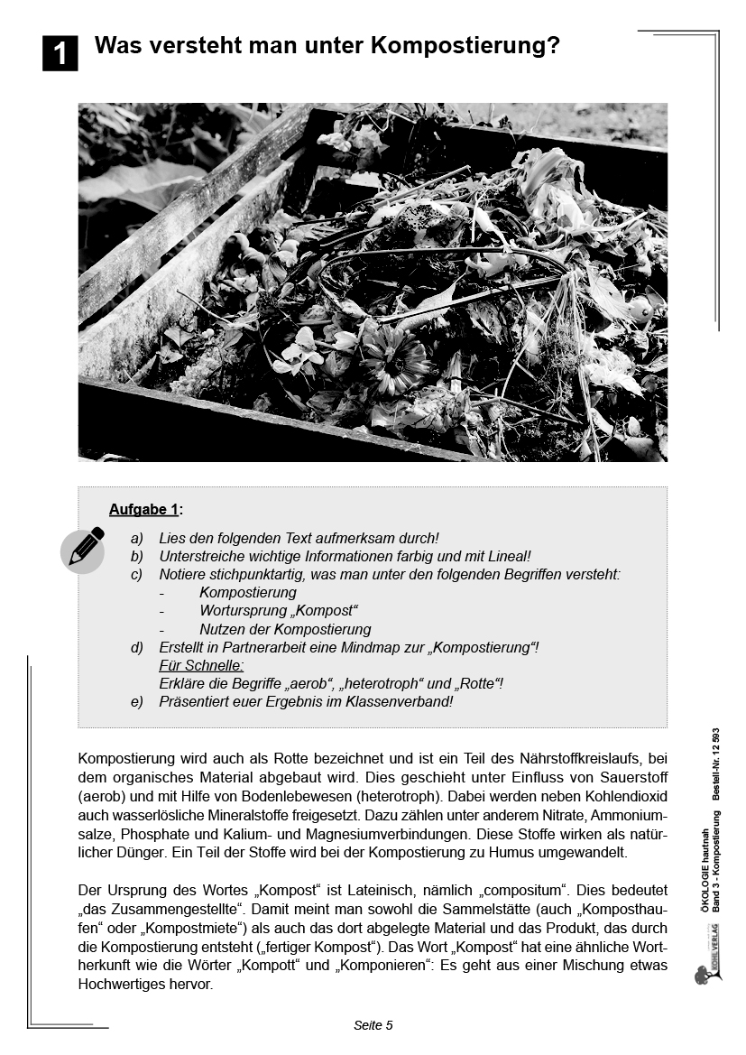 Ökologie hautnah - Band 3: Kompostierung