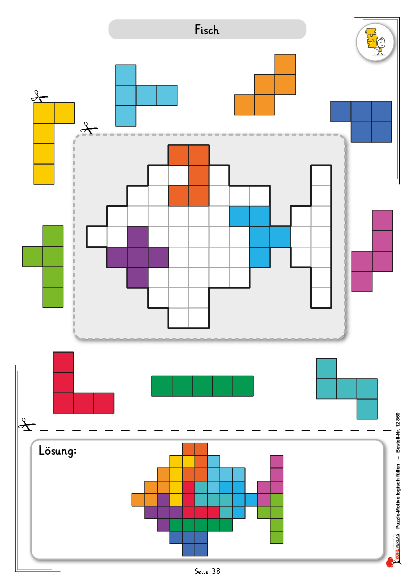 Puzzle-Motive logisch füllen