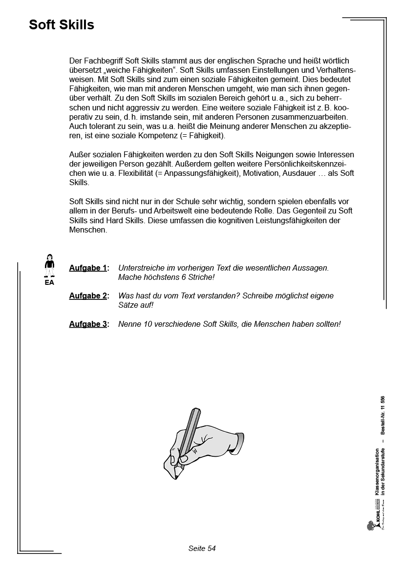 Klassenorganisation in der Sekundarstufe